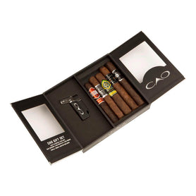 CAO 5 Cigar Collection with Lighter Gift Set Open