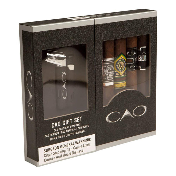 CAO 5 Cigar Collection with Lighter Gift Set