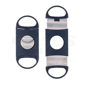 Casino Royale Plastic Straight-Cut Cigar Cutter Open and Closed