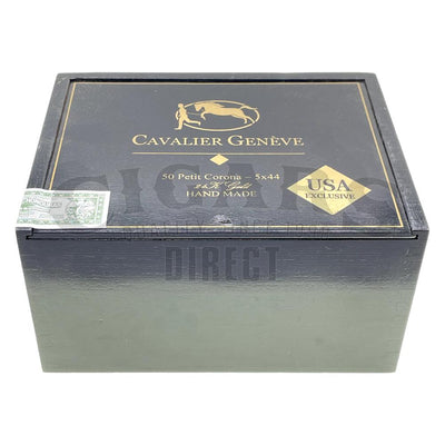 Cavalier Small Batch Petit Corona USA Exclusive Closed Box Front View