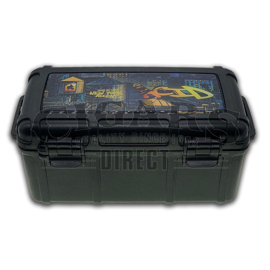 Acid Cigar Caddy 15 Count Black Waterproof Travel Humidor