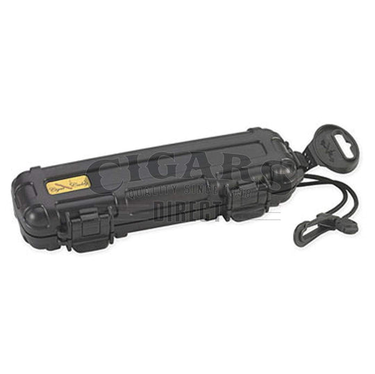 Cigar Caddy 2 Count Black Waterproof Travel Humidor