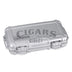 Cigar Caddy 5 Count Silver Waterproof Travel Humidor Closed