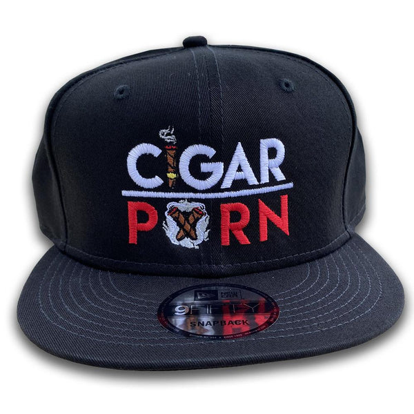 Cigar Pxrn Classic Logo SnapBack Hat Black