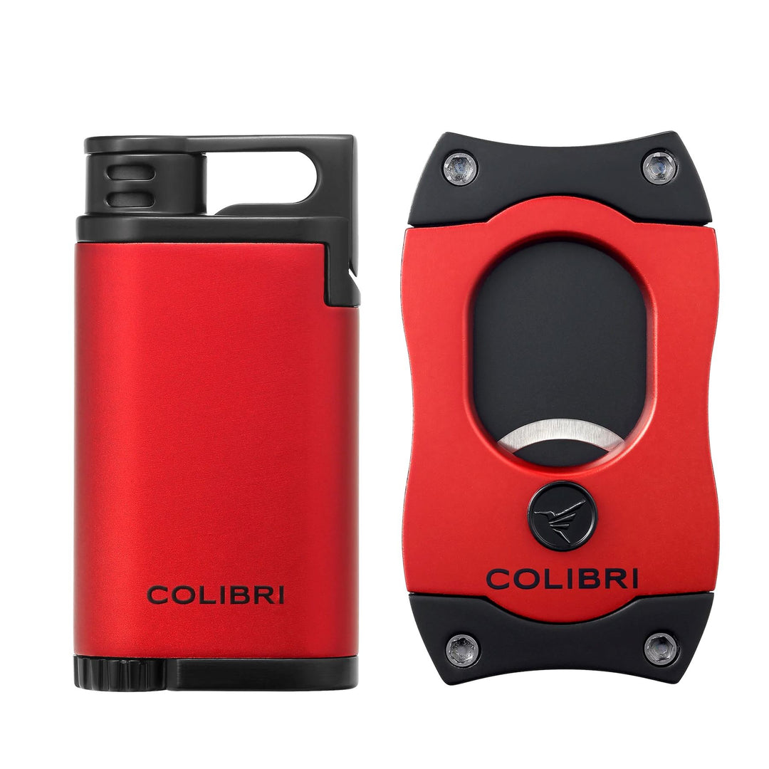 Colibri フラスコとライターセット colibri-belmont-lighter-s-cut-