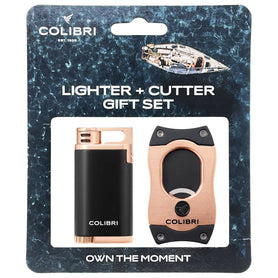 Colibri Belmont Lighter + S-Cut Gift Set Rose Gold in Packaging