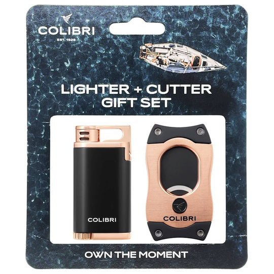 Colibri Belmont Lighter + S-Cut Gift Set