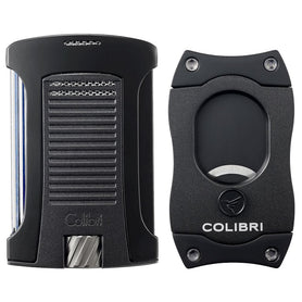 Colibri Daytona Lighter + S-Cut Gift Set Matte Black