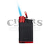 Colibri EVO Single Jet Flame Lighter Black and Red Flame
