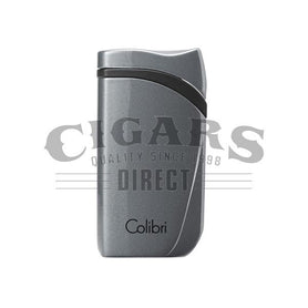 Colibri Falcon Metallic Single Jet Flame Lighter Charcoal