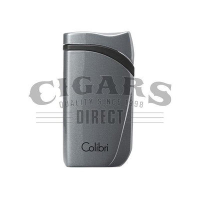 Colibri Falcon Metallic Single Jet Flame Lighter Charcoal