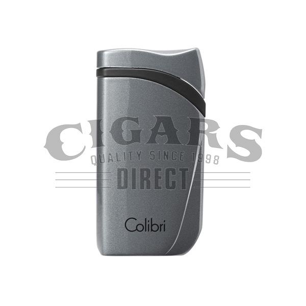 Colibri Falcon Metallic Single Jet Flame Lighter Charcoal
