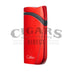 Colibri Falcon Metallic Single Jet Flame Lighter Red Angled View