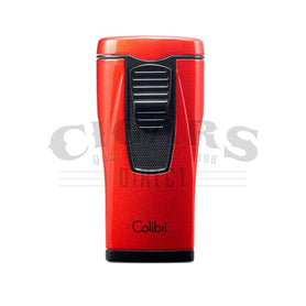 Colibri Monaco Metallic Triple Jet Flame Lighter Red