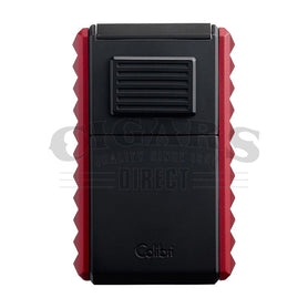 Colibri Quasar Astoria Triple Jet Flame Lighter Black with Red