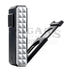 Colibri Quasar Astoria Triple Jet Flame Lighter Black and Chrome Side Open View