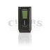 Colibri Slide Double Jet Flame Lighter Matte Black and Green Front View