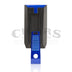 Colibri Slide Double Jet Flame Lighter Matte Black and Blue Back View