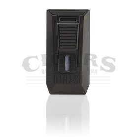Colibri Slide Double Jet Flame Lighter Matte Black Front View