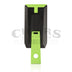 Colibri Slide Double Jet Flame Lighter Matte Black and Green Back View
