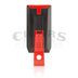 Colibri Slide Double Jet Flame Lighter Matte Black and Red Back View