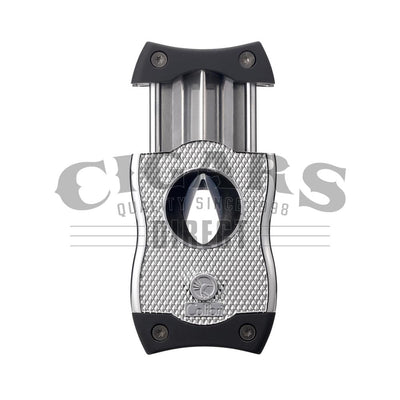 Colibri SV-Cut Cigar Cutter Chrome and Black Open Front View