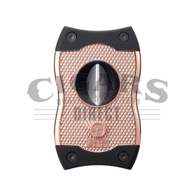 Colibri SV-Cut Cigar Cutter Gold and Black Front View