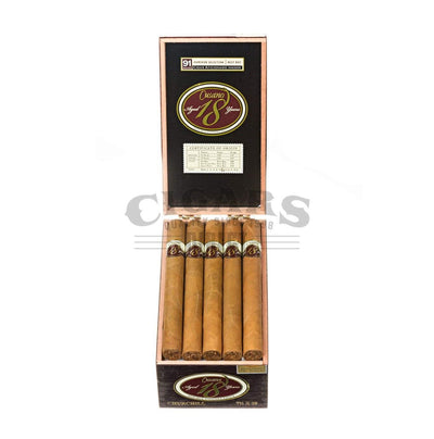 Cusano 18 Double Connecticut Churchill Box Open
