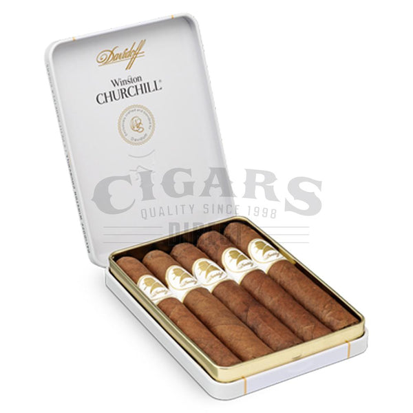 Davidoff Winston Churchill Raconteur Petit Panatela Open Tin