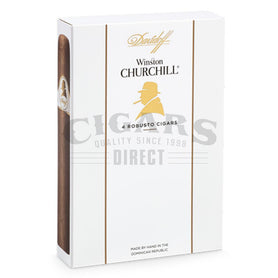 Davidoff Winston Churchill Statesman Robusto 4 Pack Closed