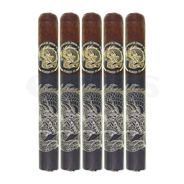Deadwood Tobacco Co Chasing the Dragon Midnight Oil Toro 5 Pack