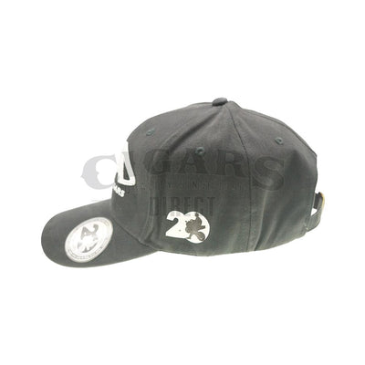 Drew Estate Acid Black With Silver Logo Hat Side View