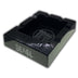 Drew Estate Logo Black Rectangular 4 Cigar Ashtray Side View