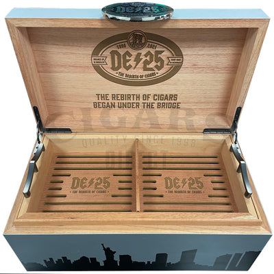 Drew Estate DE25 Limited Edition Humidor Open with Tray