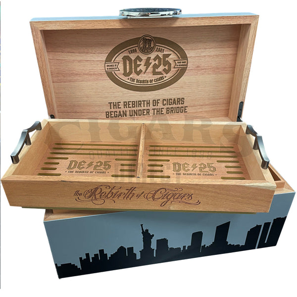 Drew Estate DE25 Limited Edition Humidor Open and Tray Out