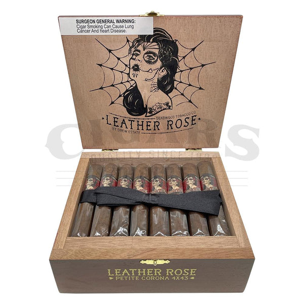 Drew Estate Deadwood Tobacco Co Leather Rose Petite Corona Open Box
