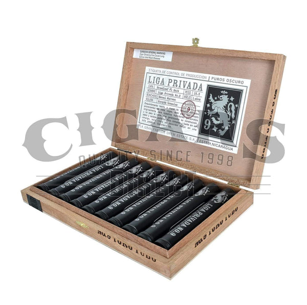 Drew Estate Liga Privada No.9 Toro Tubo Box Open