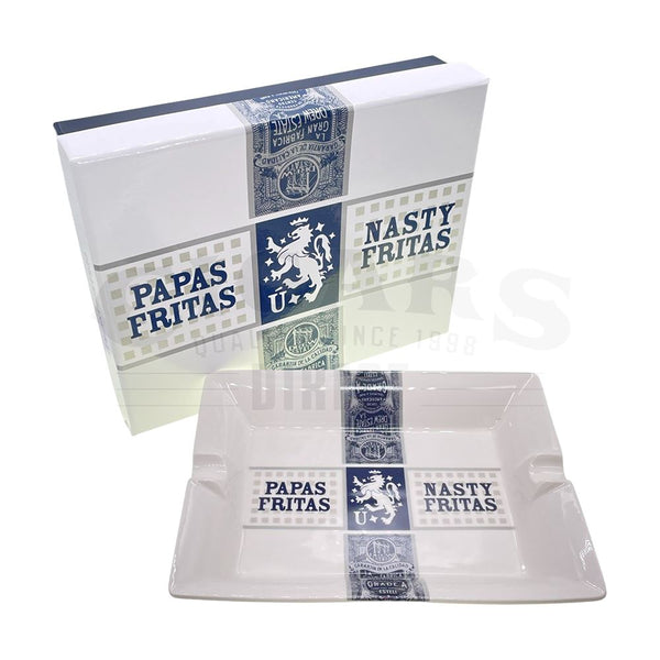 Drew Estate White Liga Privada Unico Series Fritas Ashtray and Box