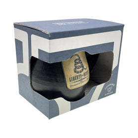 Dunbarton Liberty or Death Mug In Box Angled