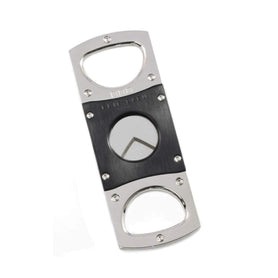 Elie Bleu Double Blade Black Stainless Steel Cigar Cutter