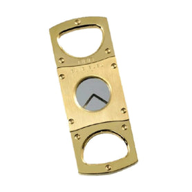 Elie Bleu Double Blade Gold Cigar Cutter