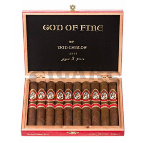 God of Fire By Don Carlos Robusto Box Open