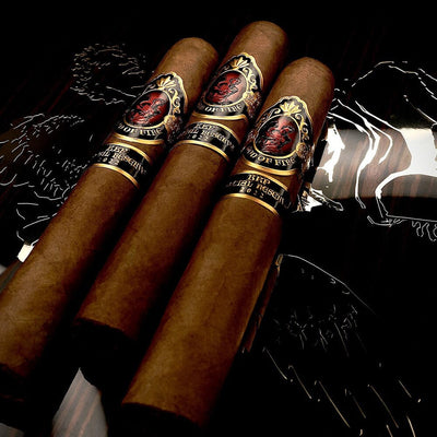 God of Fire KKP Special Reserve Gran Toro 56 3 Cigars