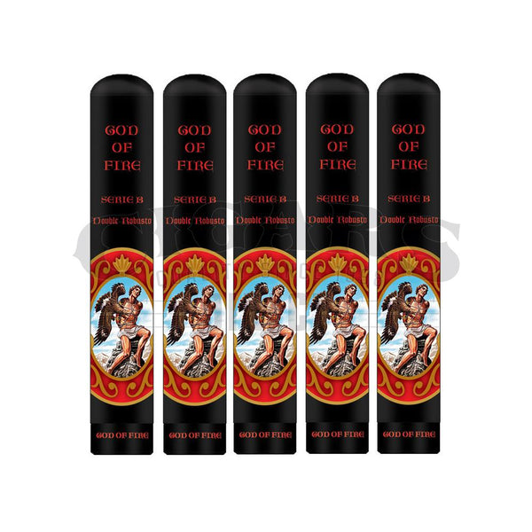 God of Fire Serie B Double Robusto Tubo 5pack