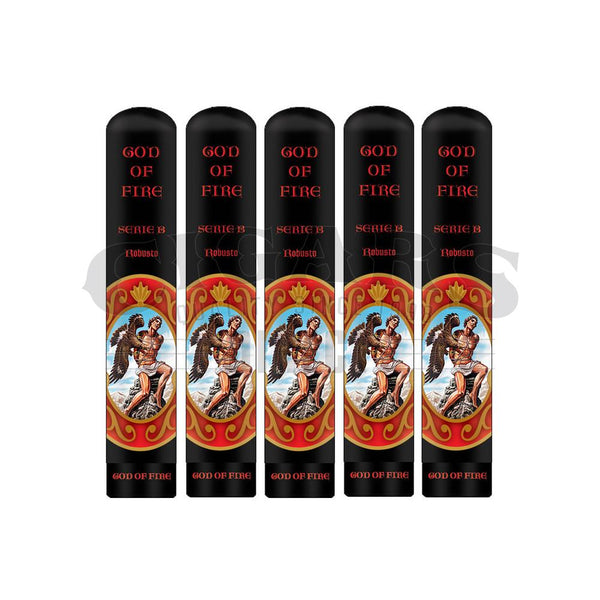 God of Fire Serie B Robusto Tubo 5Pack