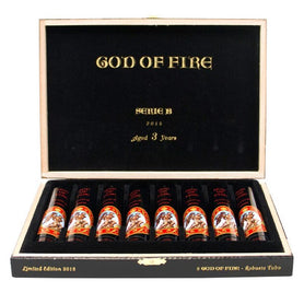 God of Fire Serie B Robusto Tubo Box Open