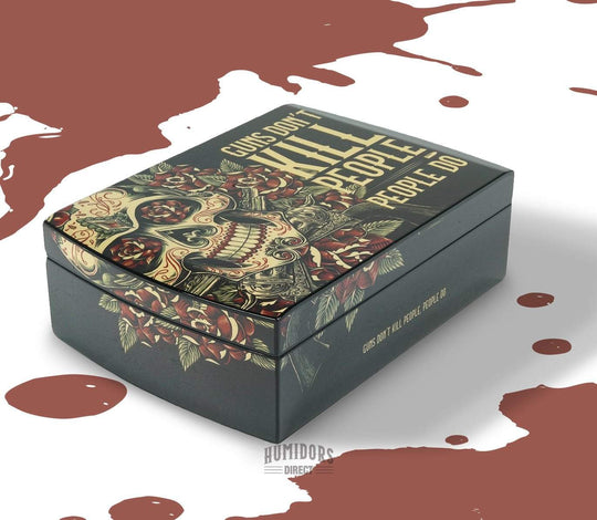 Guns Dont Kill People Travel Humidor Set