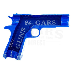 Guns & Gars 2nd Amendment Blue Gun Shaped Ashtray 