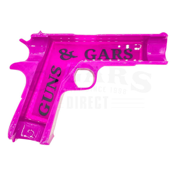 Guns & Gars 2nd Amendment Pink Gun Shaped Ashtray