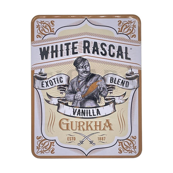 Gurkha White Rascal Flavored Vanilla Cigarillo Tin of 6 Closed